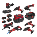 8 x SV20 Series Cordless Power Tool Kit 20V - 4 Batteries