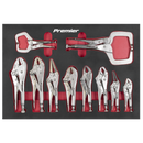Premier Locking Pliers Set with Foam Tray 10pc