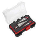 Straight Flute HSS 4341 Step Drill Bit Set 3pc