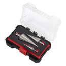 Straight Flute HSS 4341 Step Drill Bit Set 3pc