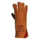 A530 Welders 330 Split Leather Reinforced Palm Gauntlet - Brown
