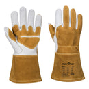 A540 MIG Welders 320 Grain Leather Reinforced Gauntlet - Brown