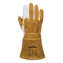 A540 MIG Welders 320 Grain Leather Reinforced Gauntlet - Brown