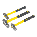 Premier Ball Pein Hammer Set with Fibreglass Shafts 3pc
