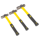 Premier Ball Pein Hammer Set with Fibreglass Shafts 3pc