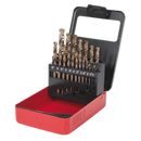 HSS Cobalt Fully Ground Drill Bit Set 19pc