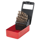 HSS Cobalt Fully Ground Drill Bit Set 25pc