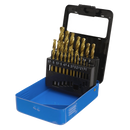 HSS Fully Ground Drill Bit Set 19pc - DIN 338
