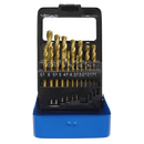 HSS Fully Ground Drill Bit Set 19pc - DIN 338
