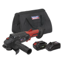 SV20 Series 115mm Cordless Angle Grinder Kit 20V 4Ah