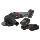 Premier SV20 Series 115mm Brushless Cordless Angle Grinder Kit 20V 4Ah - 2 Batteries