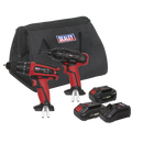 2 x SV20 Series Cordless Power Tool Kit 20V - 2 Batteries