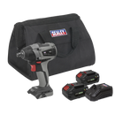 Premier SV20 Series 1/2"Sq Drive Brushless Cordless Impact Wrench Kit 20V 4Ah - 2 Batteries