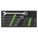 Siegen Combination Ratchet Spanner Set 15pc