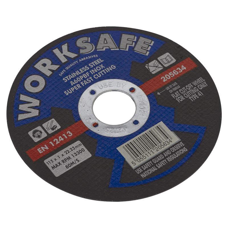 Cutting Disc Flat Stainless Steel (INOX) �115 x 1.2 x 22mm