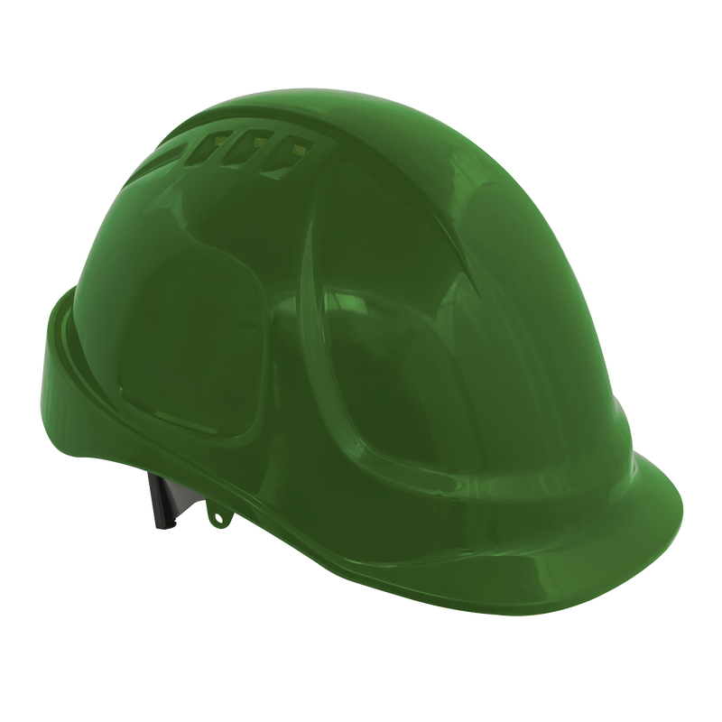 Safety Helmet - Vented (Green)