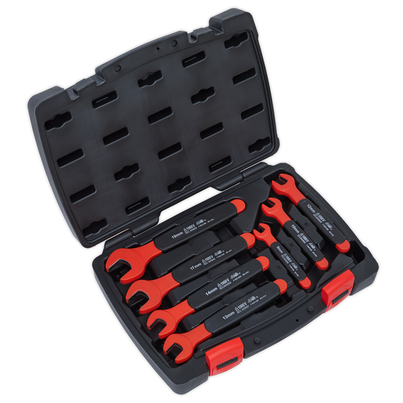Insulated Open-End Spanner Set 7pc VDE Approved