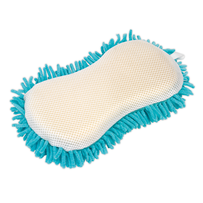 Shaggy Microfibre Sponge 2-in-1