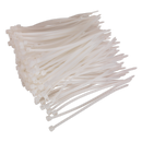 Cable Tie 100 x 2.5mm White Pack of 200