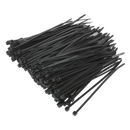 Cable Tie 100 x 2.5mm Black Pack of 200