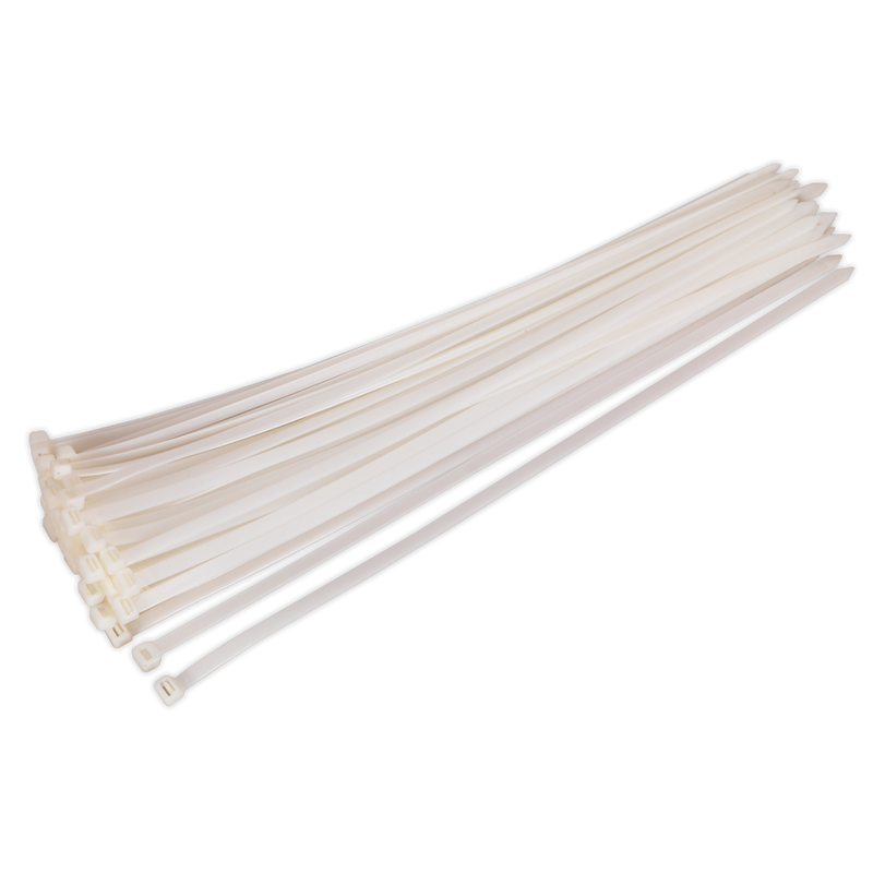 Cable Tie 650 x 12mm White Pack of 50