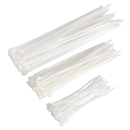Cable Tie Assortment White Pack of 75