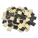 Self-Adhesive Cable Tie Mount 20 x 20mm Black Pack of 100