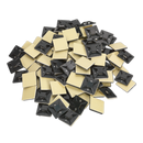 Self-Adhesive Cable Tie Mount 25 x 25mm Black Pack of 100