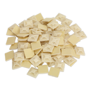 Self-Adhesive Cable Tie Mount 25 x 25mm White Pack of 100