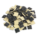 Self-Adhesive Cable Tie Mount 30 x 30mm Black Pack of 100