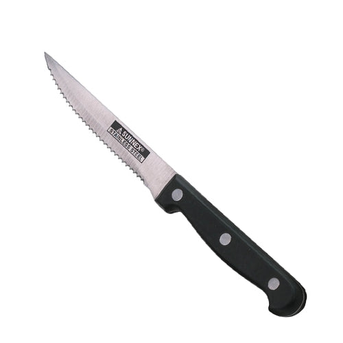Steak Knife Black Rivet Handle 13cm (Pack of 12)