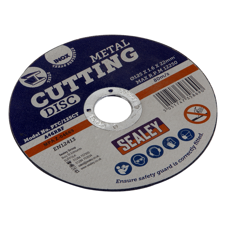 Cutting Disc �125 x 1.6mm 22mm Bore