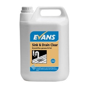 Evans Sink & Drain Clear 4 X 2.5Ltr