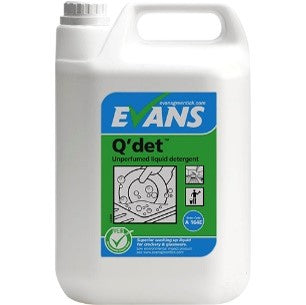 Evans Q'Det Unperfumed Liquid Detergent  1 X 5Ltr