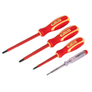 Electrician's Screwdriver Set 4pc VDE Approved