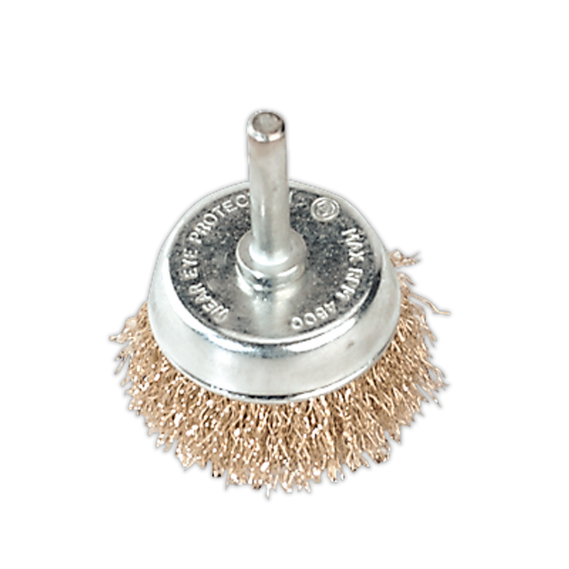 Wire Cup Brush Ø50mm with 6mm Shaft