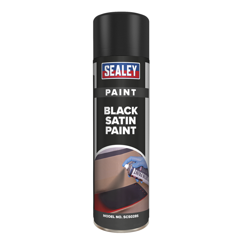 Black Satin Paint 500ml