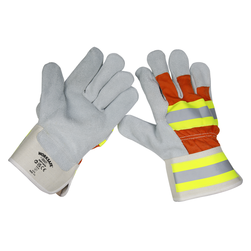 Reflective Rigger's Gloves Pair