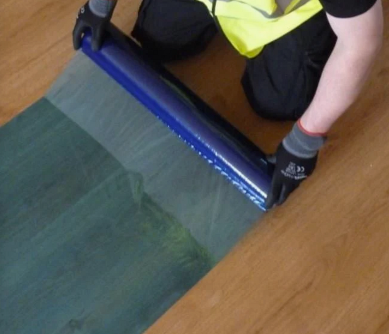 Self-Adhesive Hard Surface Floor Protector Film (600mm x 25m)