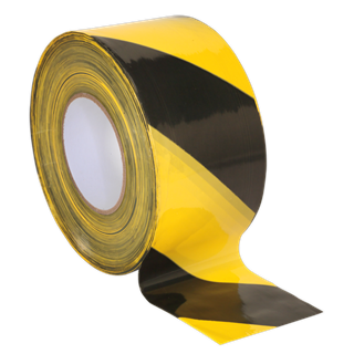 Hazard Warning Tape 50mm x 33m Black/Yellow
