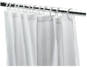 Plain Cream Shower Curtain 70"x70" 180x180cm